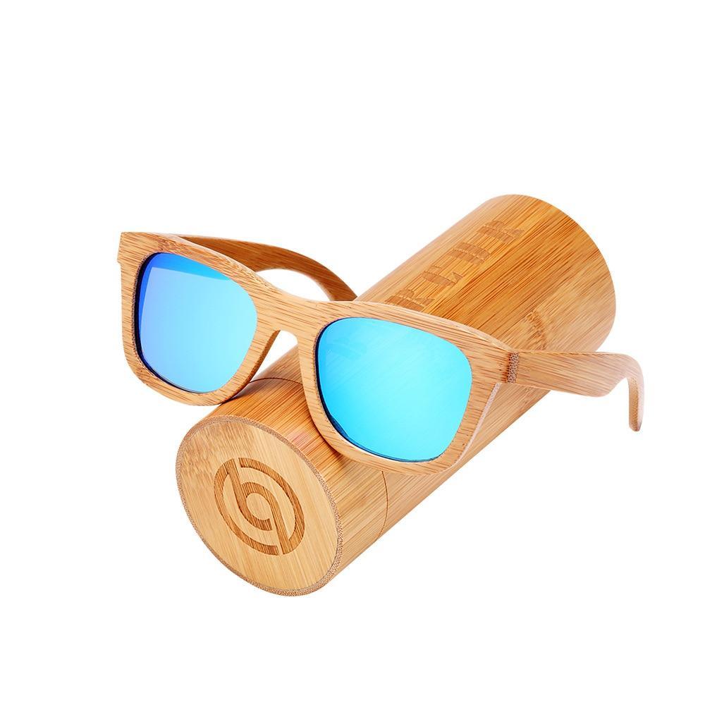 Handmade Bamboo Wood Retro Men and Women Polarized Sunglasses