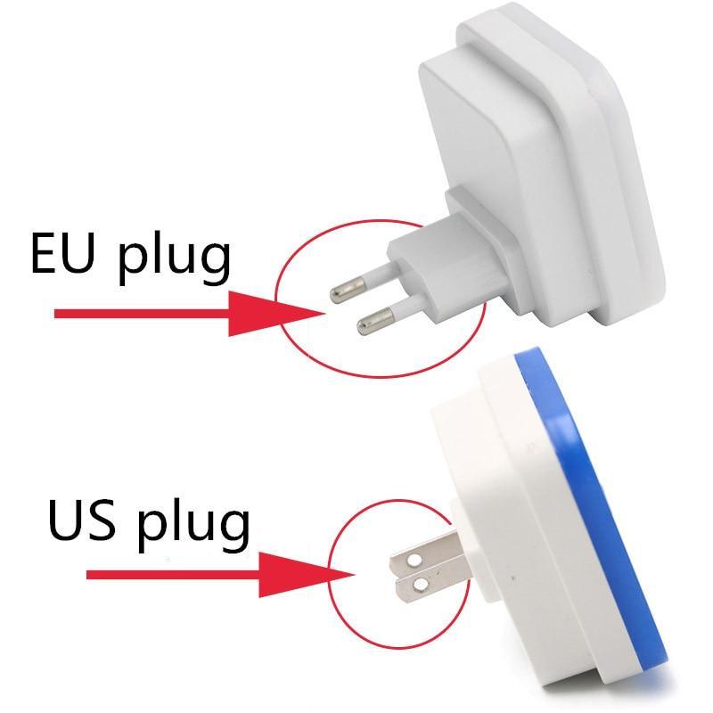 STEVVEX Wireless Sensor LED Night Light with EU and US Plug Mini
