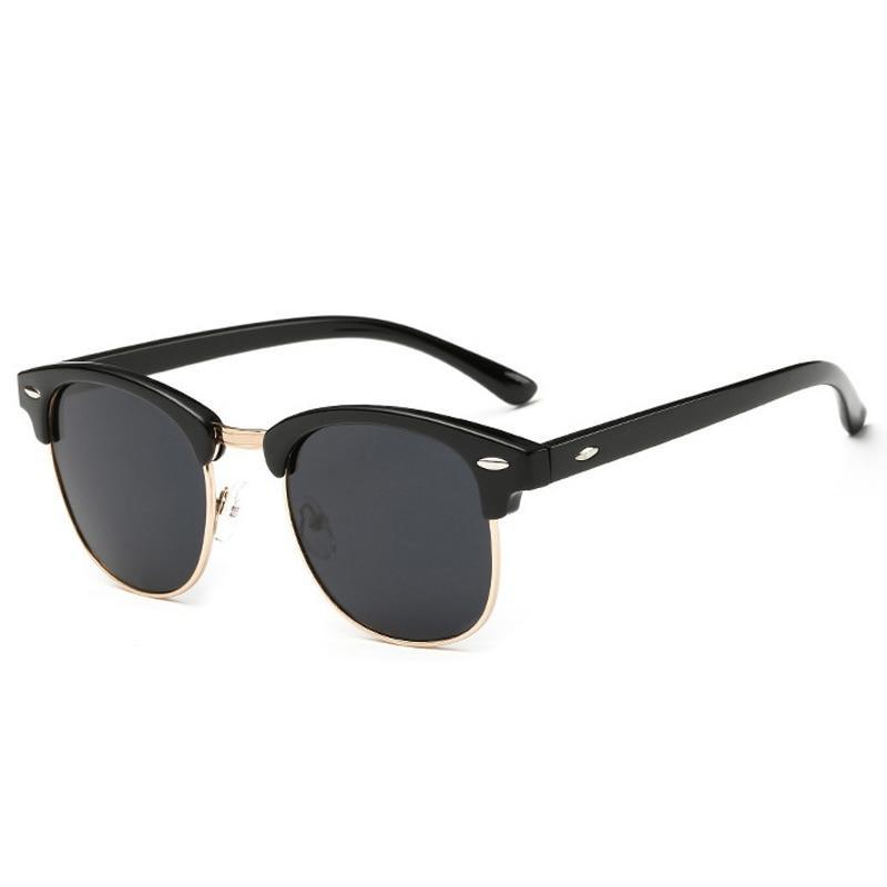 Polarized Retro Classic Metal Frame Sunglasses