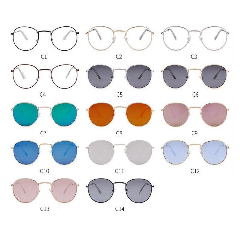 Leon Classic Small Round Unisex Sunglasses Mirror Sun Glasses