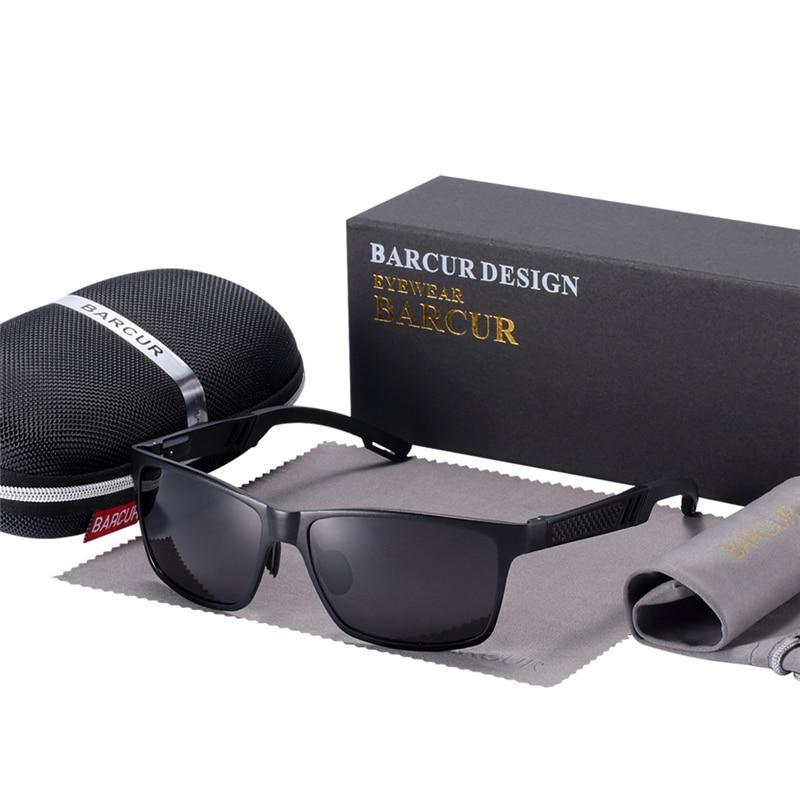 Aluminum Polarized Square Sunglasses