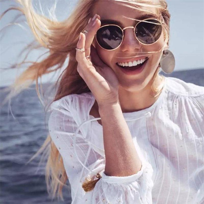Leon Classic Small Round Unisex Sunglasses Mirror Sun Glasses