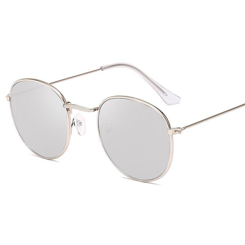 Leon Classic Small Round Unisex Sunglasses Mirror Sun Glasses