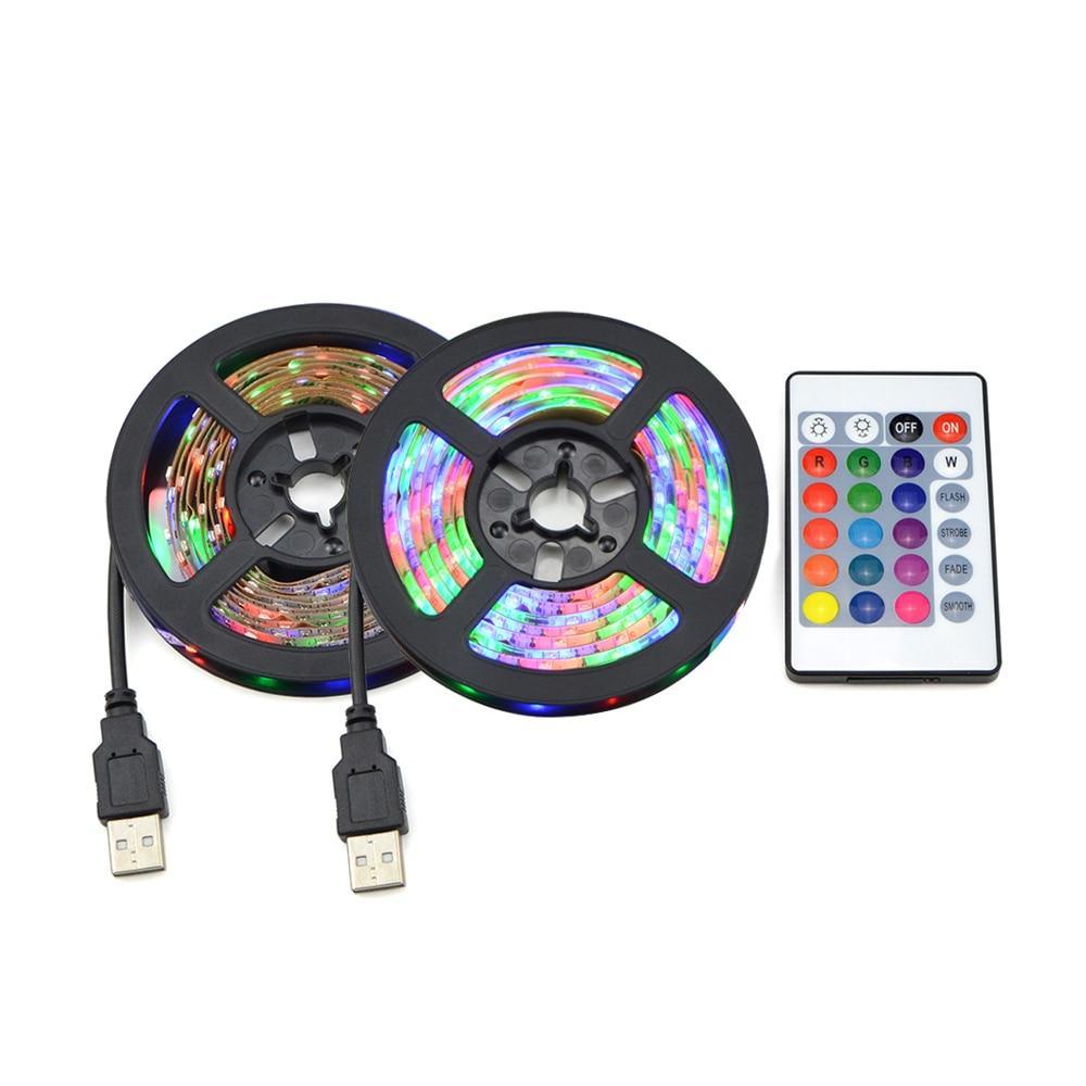 STEVVEX USB Power LED Light lamp With RGB Flexible Tape TV Back