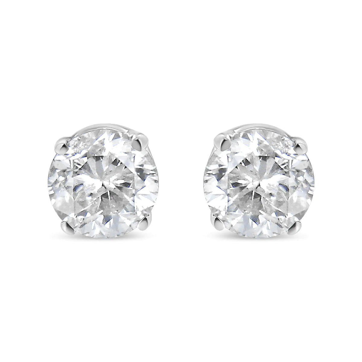 14K Gold Lab Grown Stud Earrings
