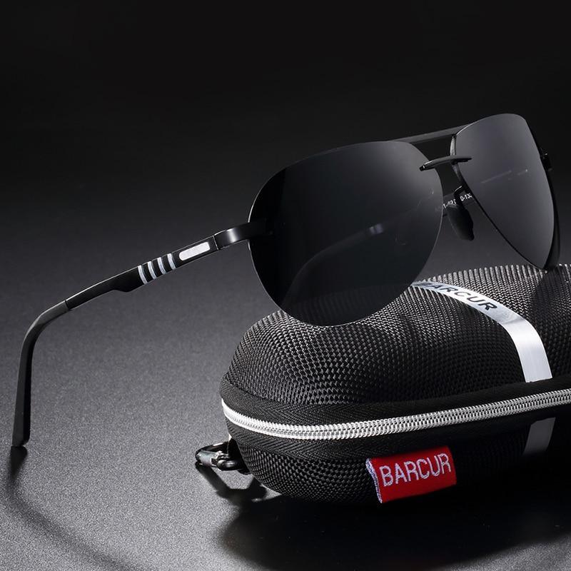 Sport Metal Frame Aviation Pilot Polarized Sunglasses