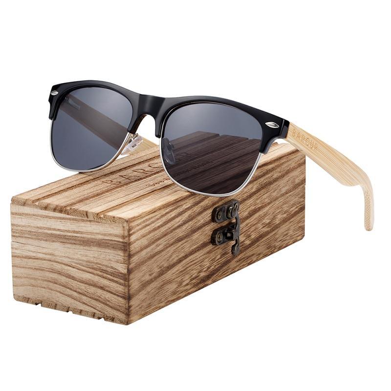 Bamboo Handmade Polarized and Retro Wood Sunglasses