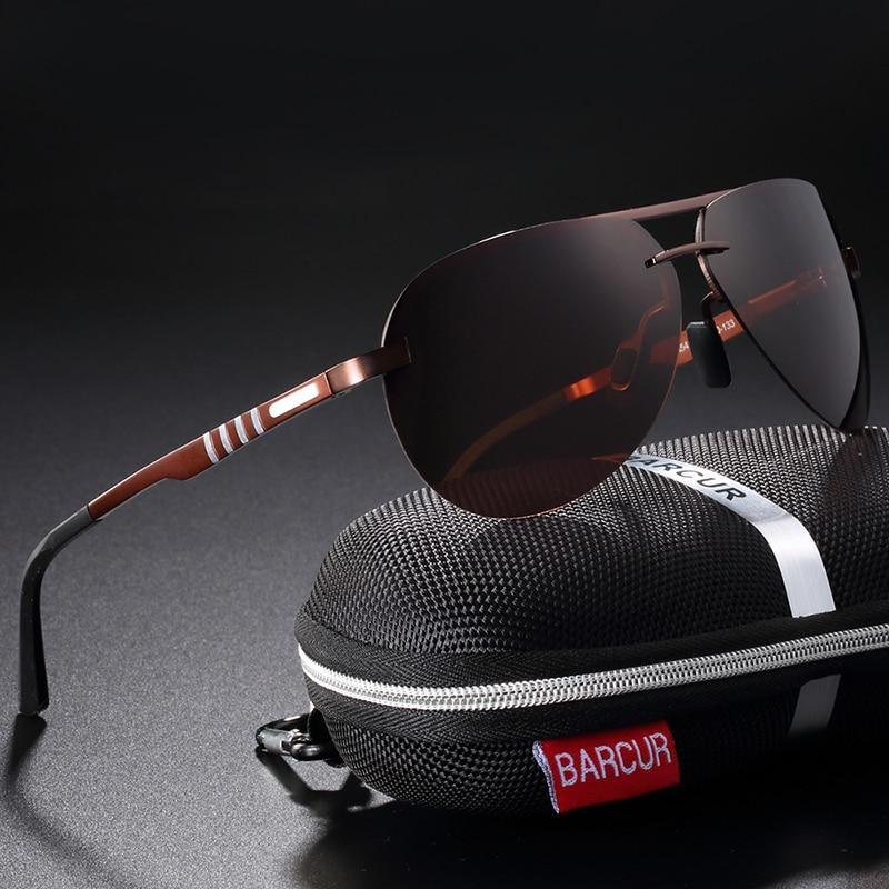 Sport Metal Frame Aviation Pilot Polarized Sunglasses