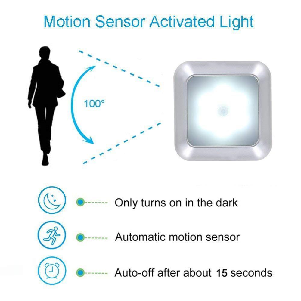 STEVVEX Wireless LED Pair Lamps with Motion sensor night lights
