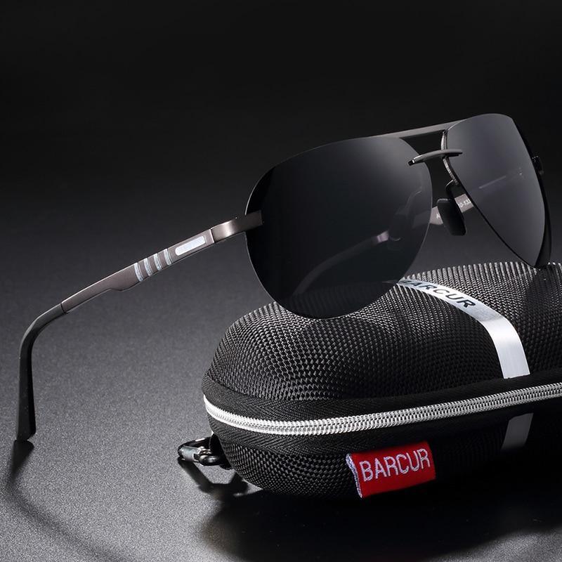 Sport Metal Frame Aviation Pilot Polarized Sunglasses