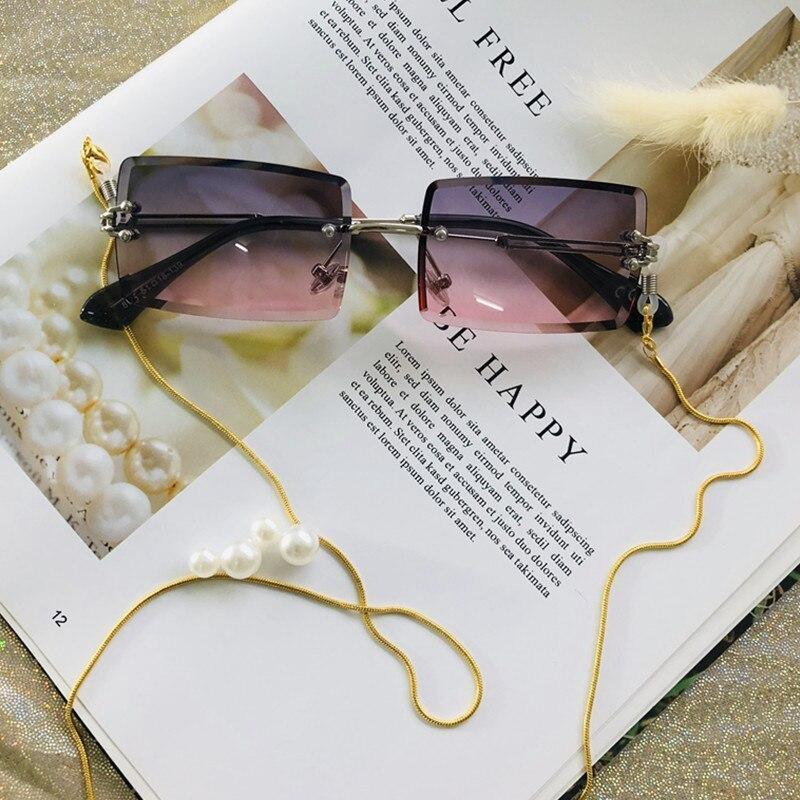 Rimless Rectangle Sunglasses