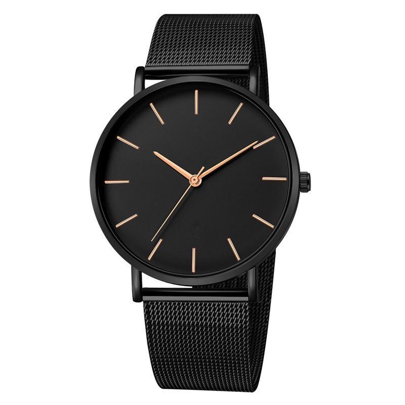 STEVVEX Men Watch Quartz Casual Watches Simple Metal Hour Reloj