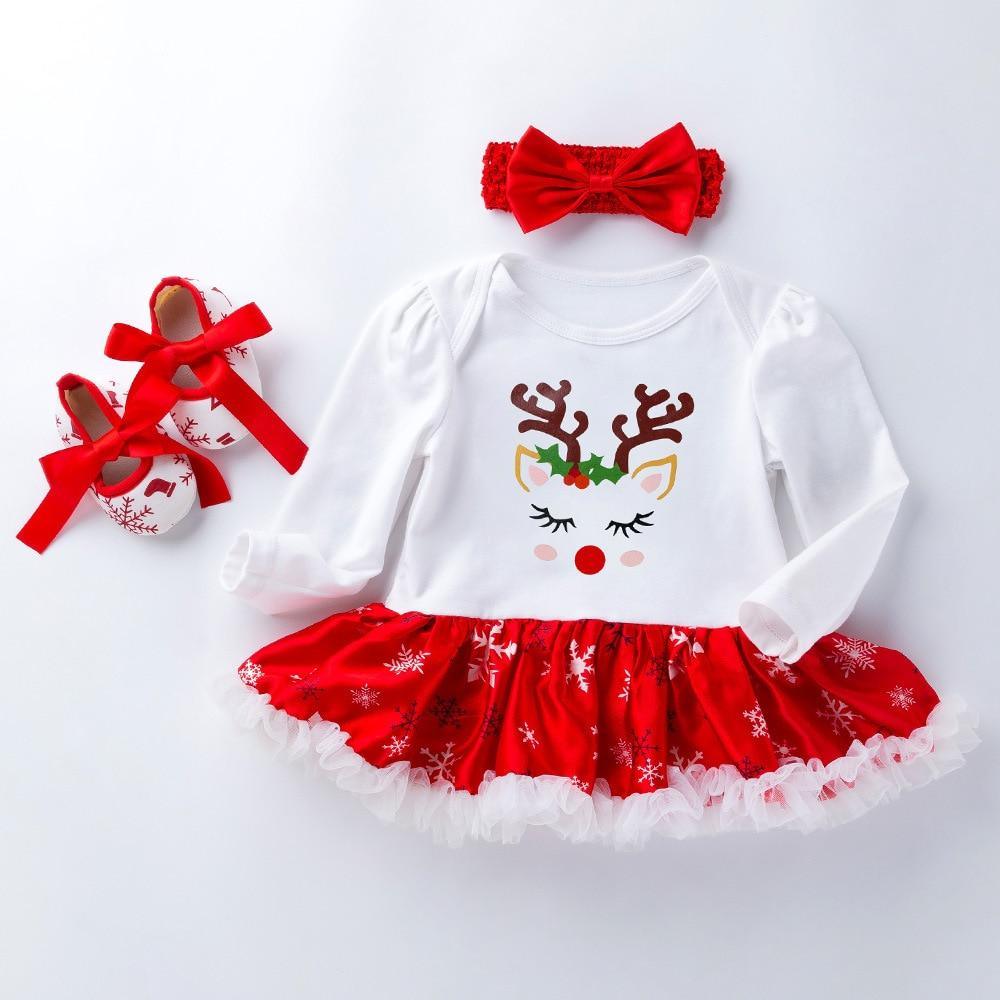 Cute Deer Christmas Costumes For Kids Long Sleeve Baby Girl Clothes Set Unique Design Perfect For Kids