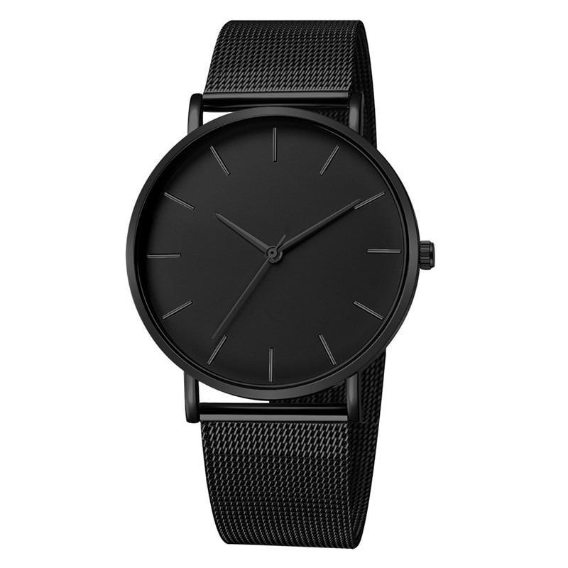 STEVVEX Men Watch Quartz Casual Watches Simple Metal Hour Reloj
