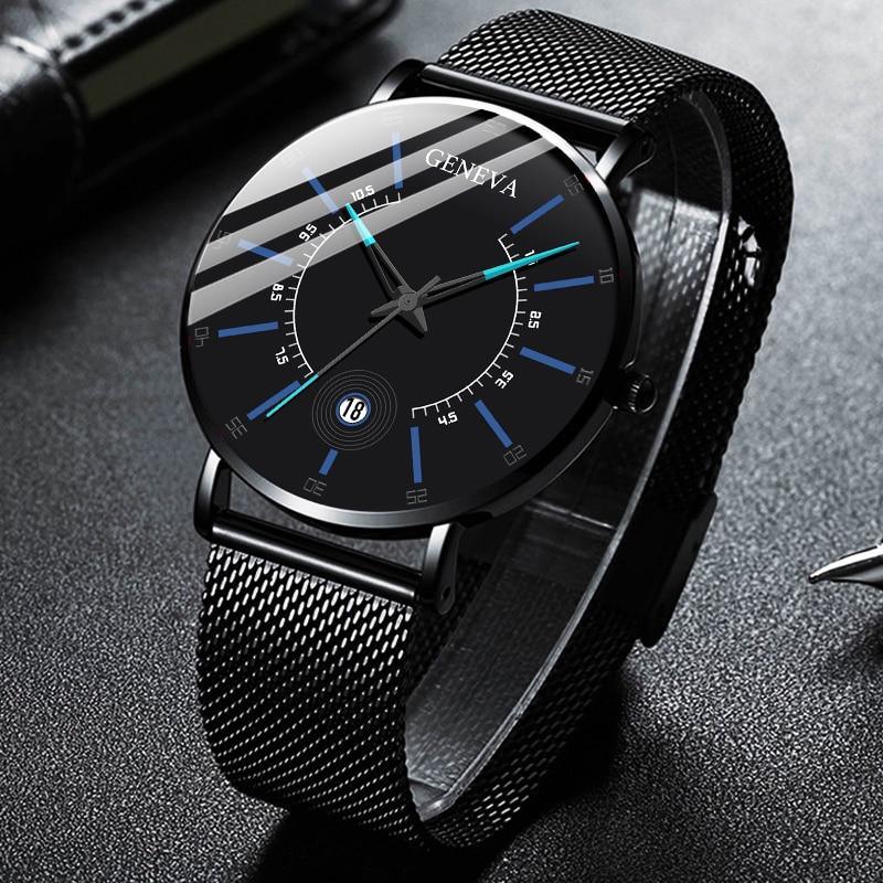 Men Watches Fashion Mens Business Watch Ultra Thin Stainless