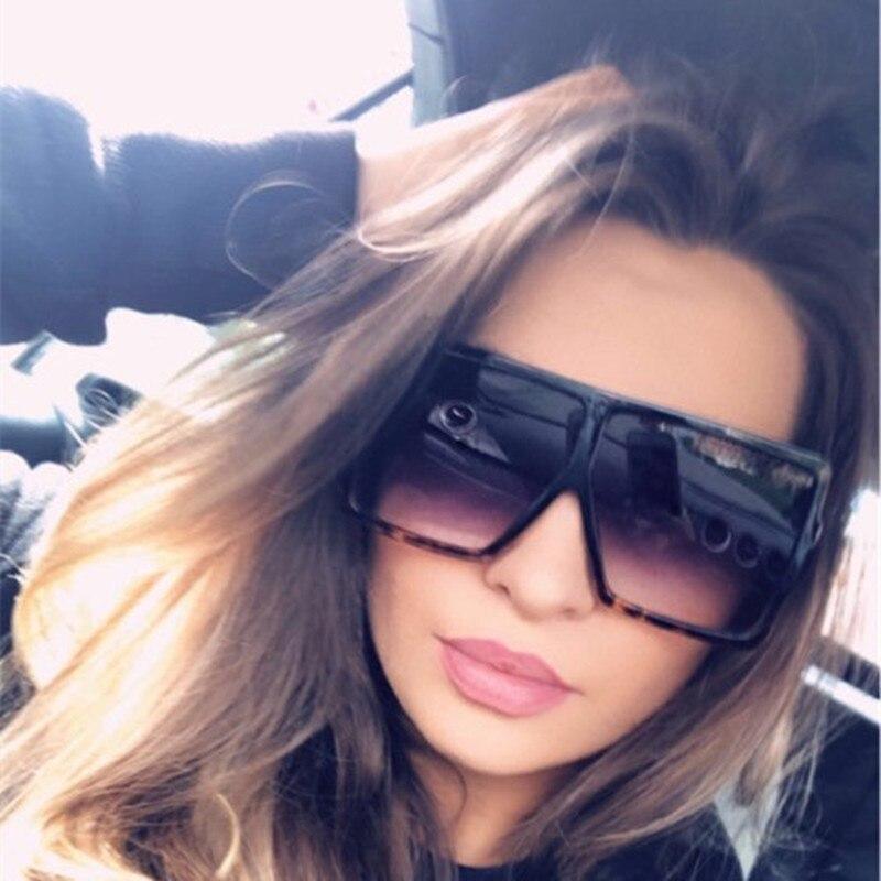 Oversized Big Frame Square Women Sunglasses With UV400 Protection