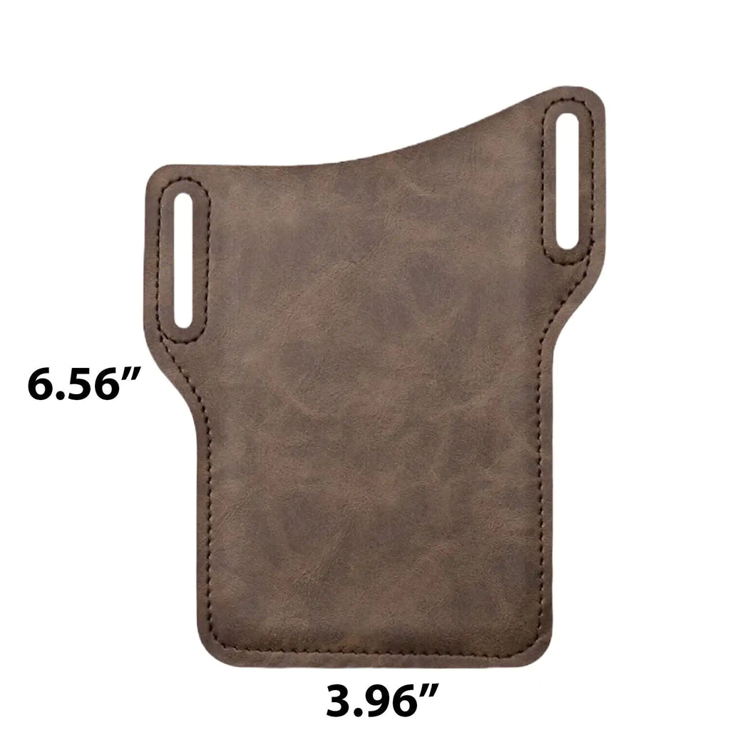 Men Cell Phone Belt Bag Loop Waist Holster Pouch Case Leather