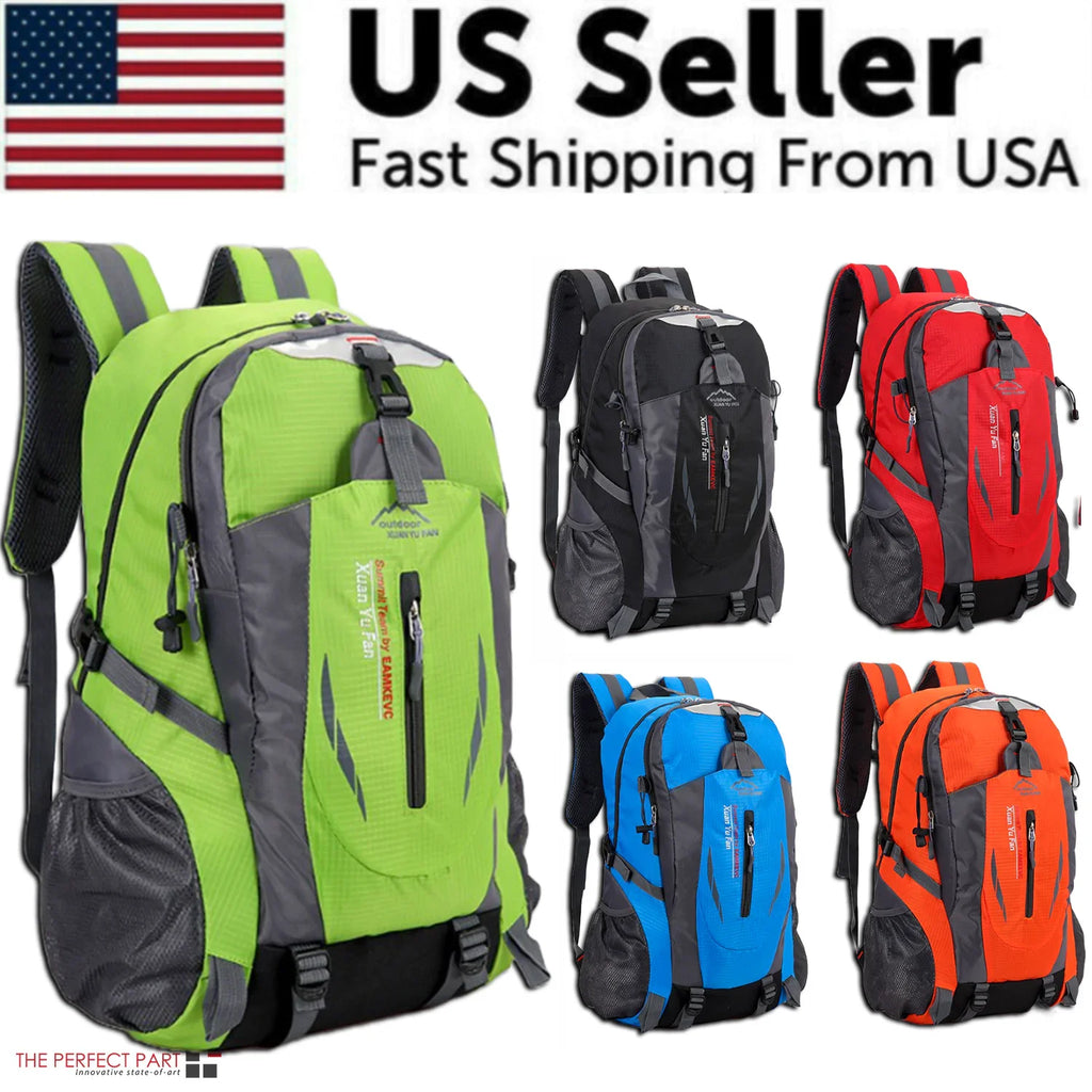40L Men Travel Backpack Rucksack Camping Laptop Hiking School