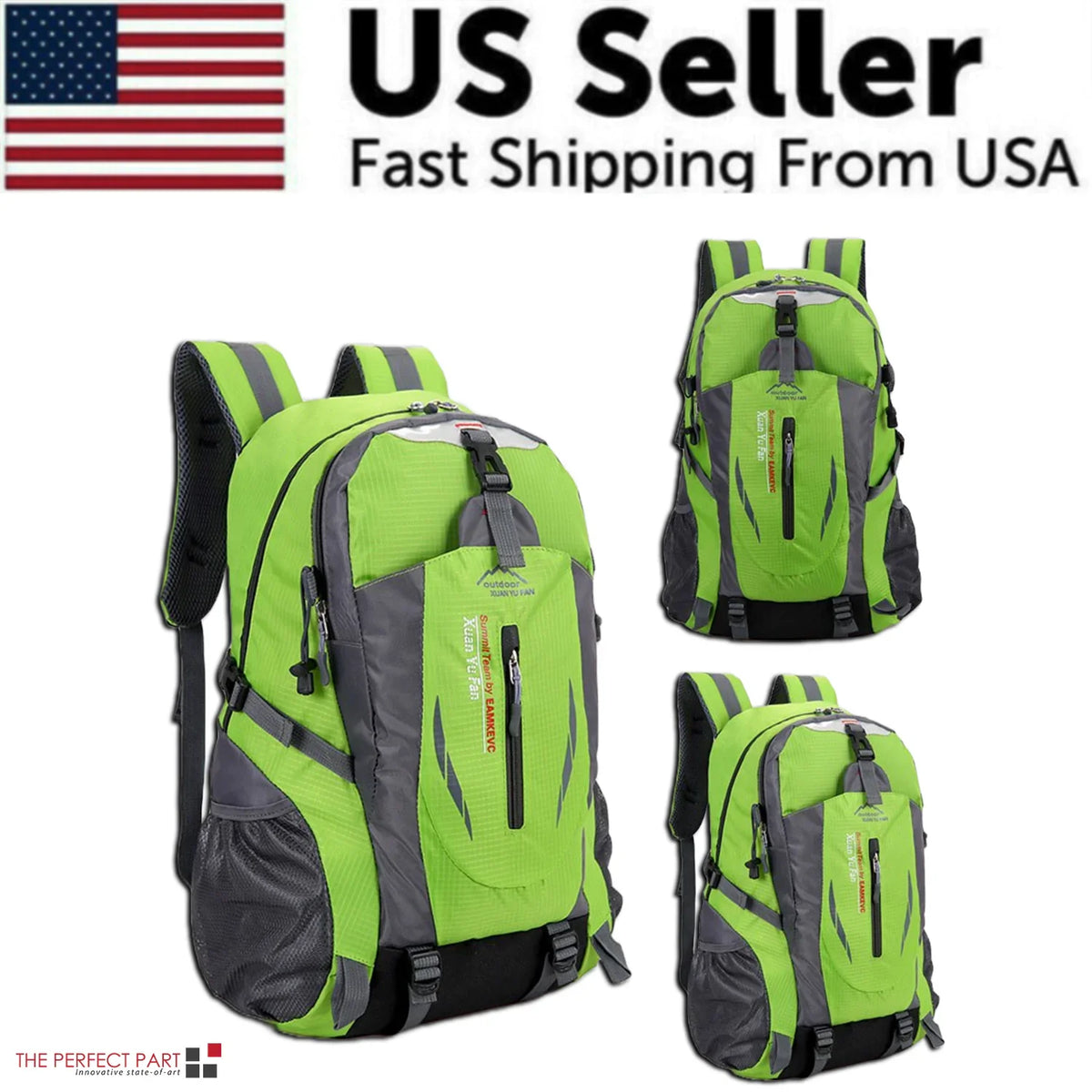 40L Men Travel Backpack Rucksack Camping Laptop Hiking School