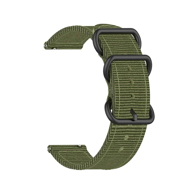 18mm 20mm 22mm Durable Military Woven Nylon Wrist Watch Band