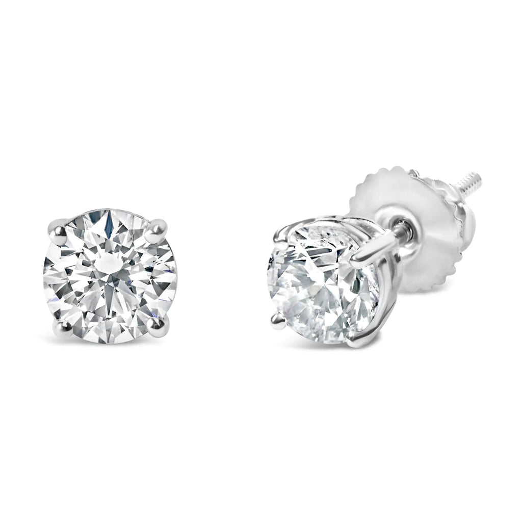 IGI 14K White Gold Diamond Earrings