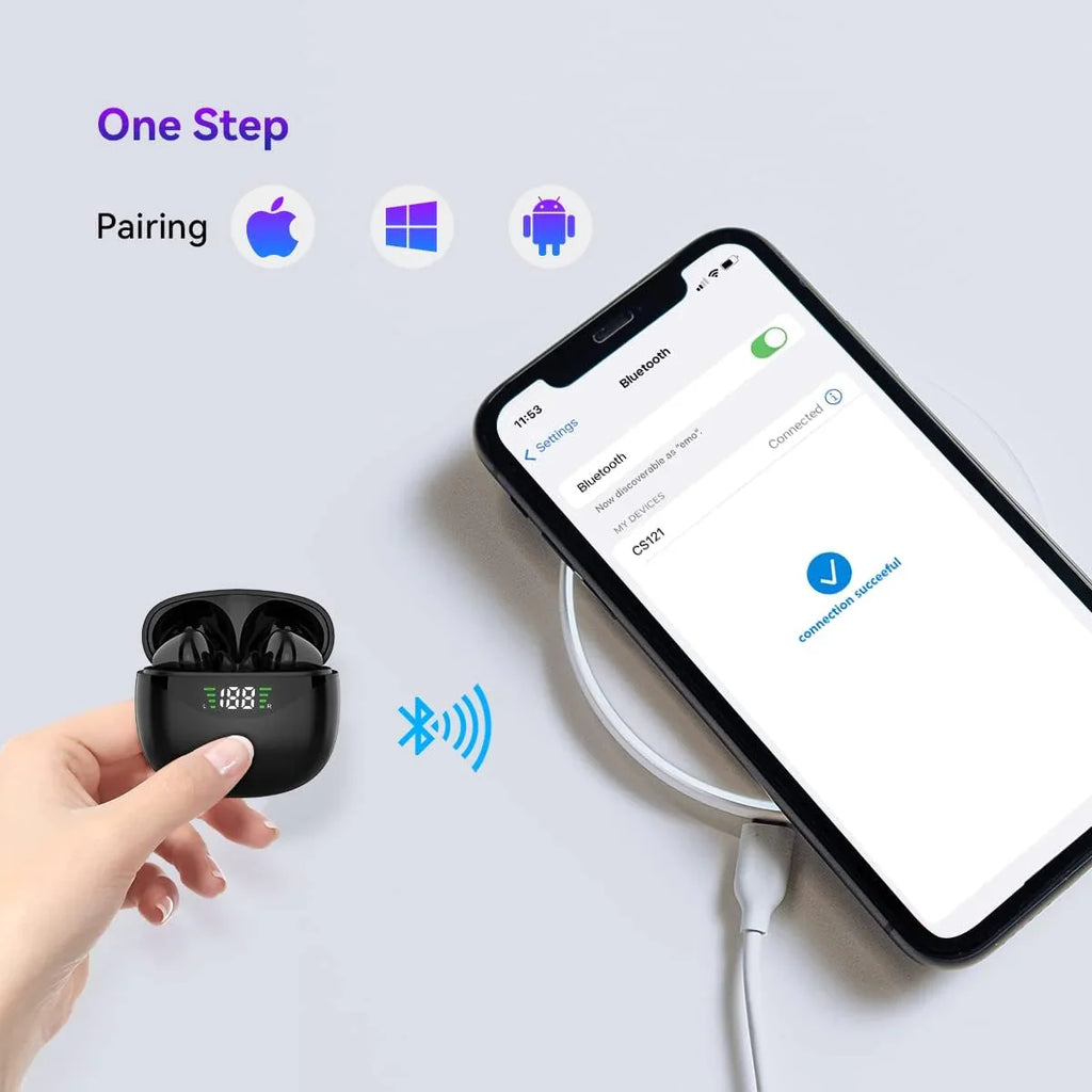 Bluetooth Earbuds 5.3 Noise Cancelling