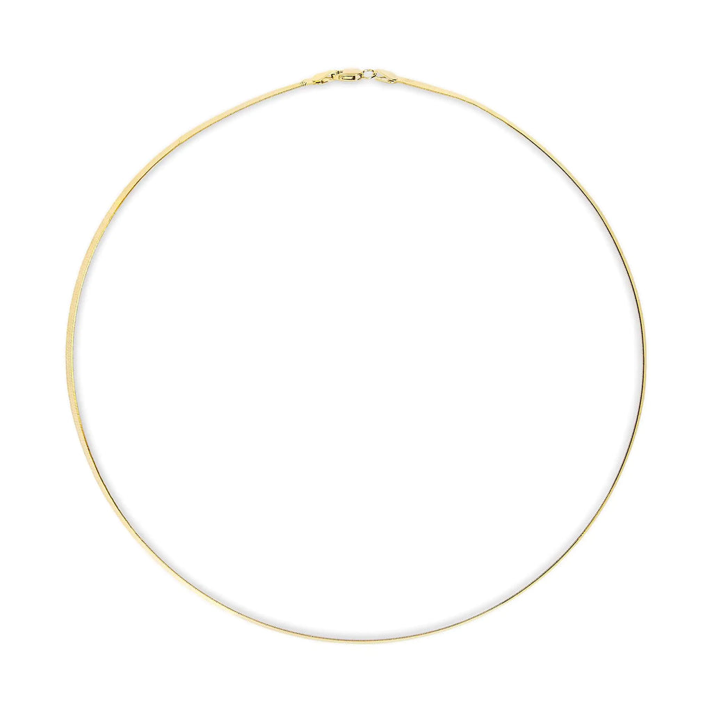 14K Gold 2.8mm Herringbone Chain