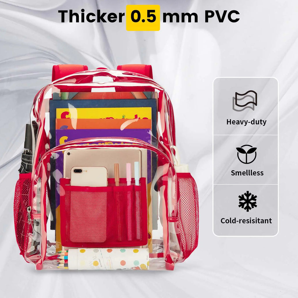 Vorspack Clear Backpack Heavy Duty - PVC Transparent Backpack