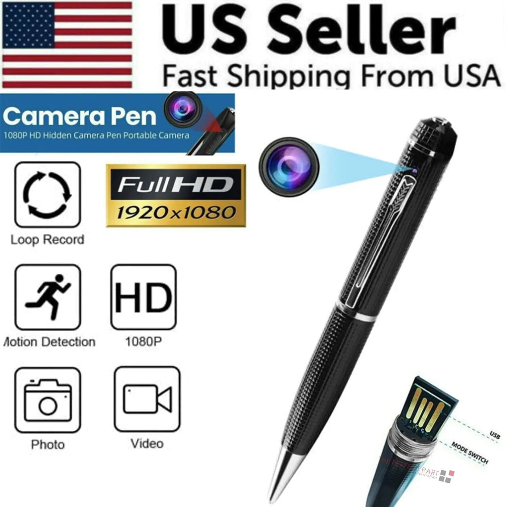 Hidden Cam Pocket Pen Camera 1080P HD Mini Body Video Recorder