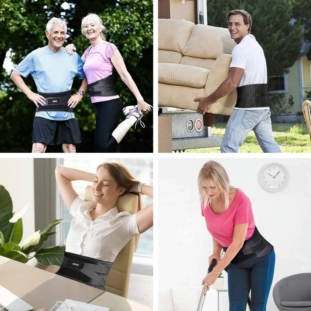Adjustable Lower Back Brace Lumbar Support Waist Belt Men Pain