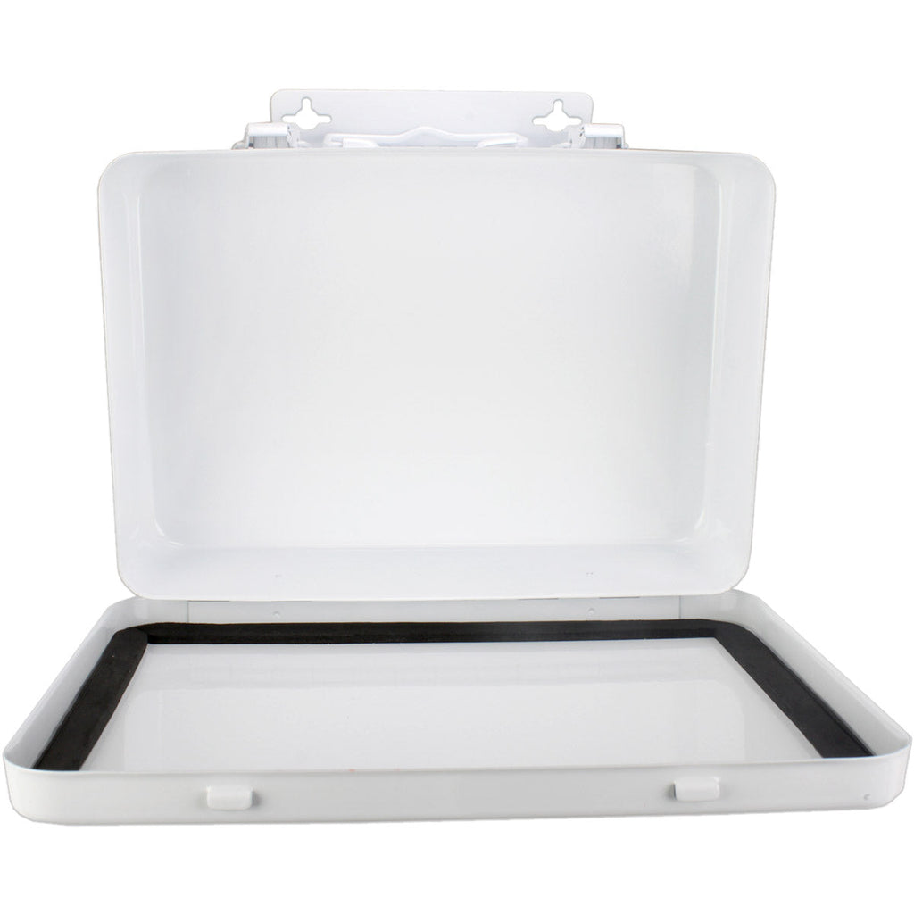 Metal First Aid Case, 16 Unit w/ Gasket - Horizontal - Empty