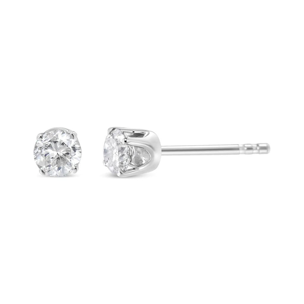 14K Gold Lab Grown Stud Earrings