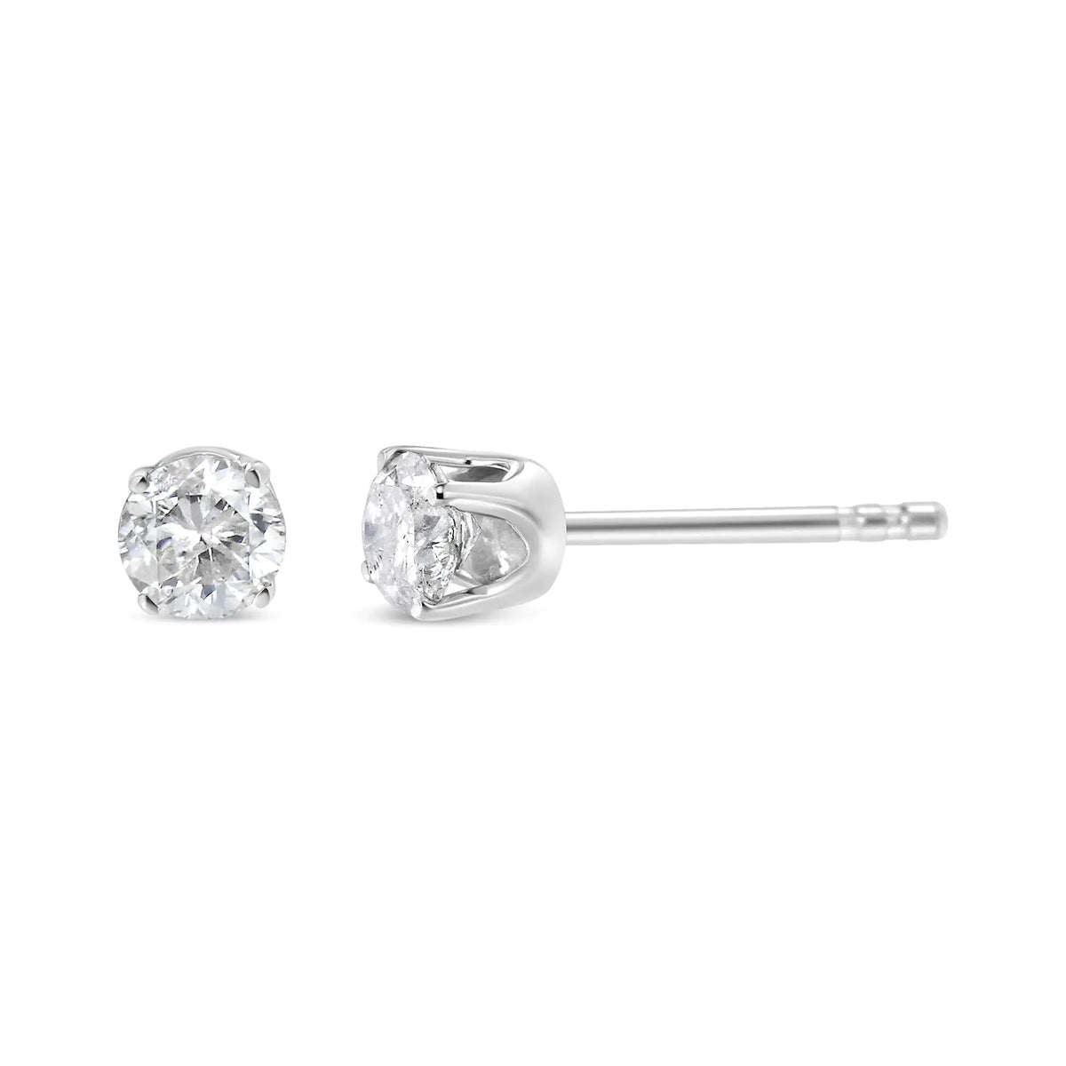 14K Gold Lab Grown Stud Earrings