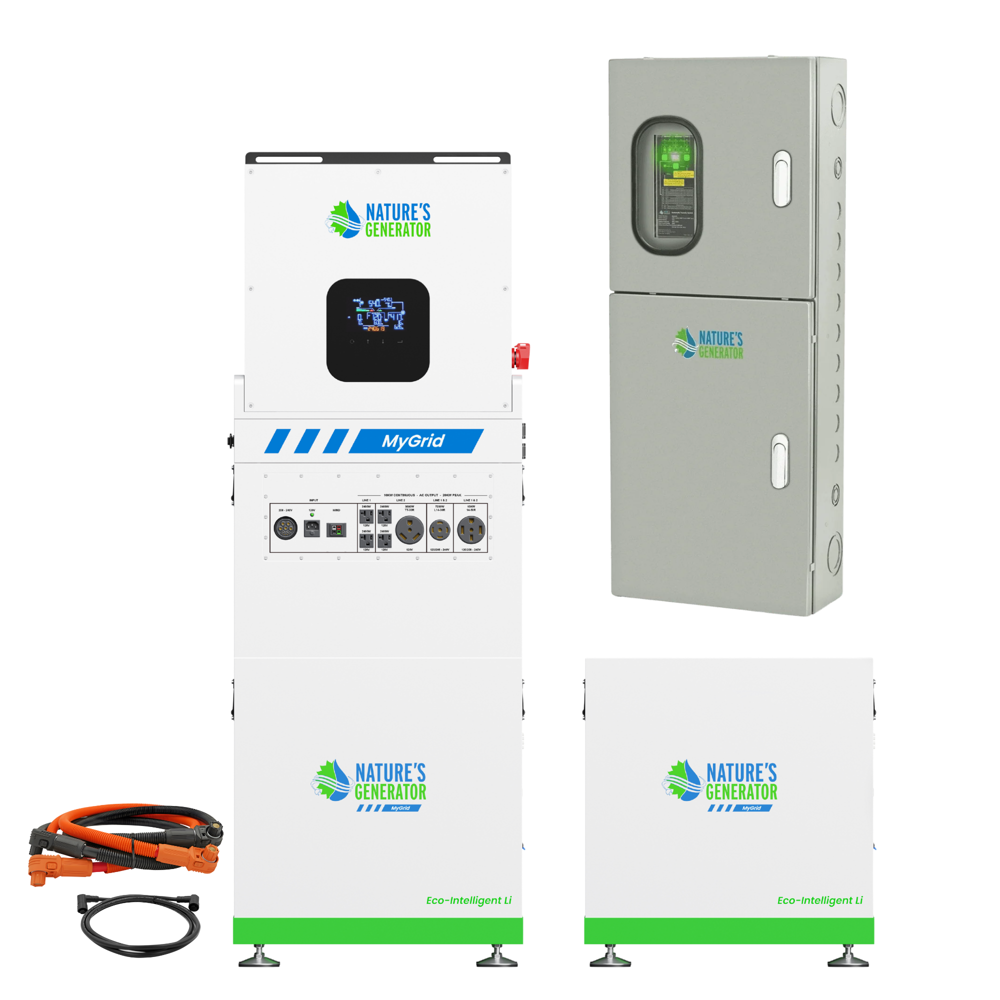 MyGrid 10K with Transfer Switch for House Battery Backup