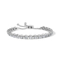 14K White Gold 6.00 Cttw Diamond 4”-10” Adjustable Bolo Tennis
