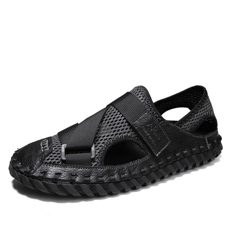 Summer Men's Breathable Mesh Beach Sandals