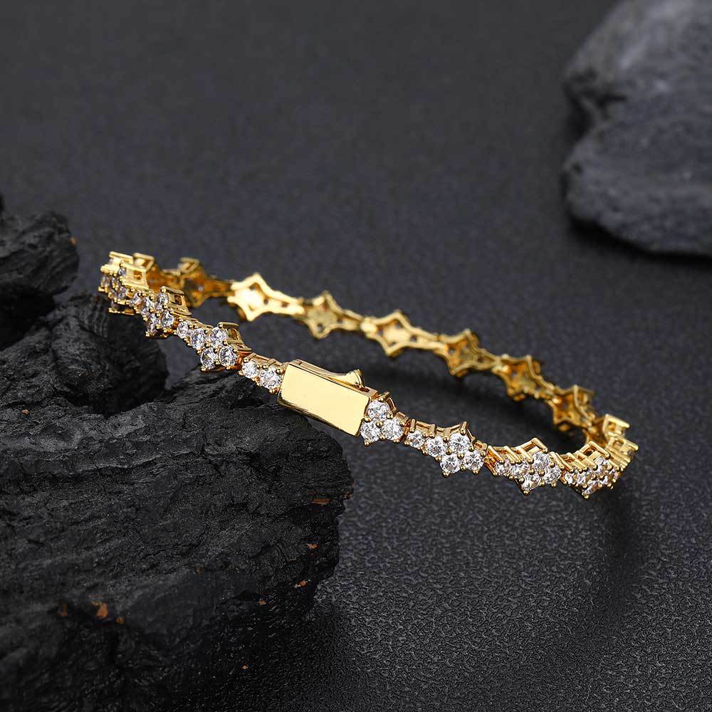 Hip Hop Zircon Tennis Bracelet