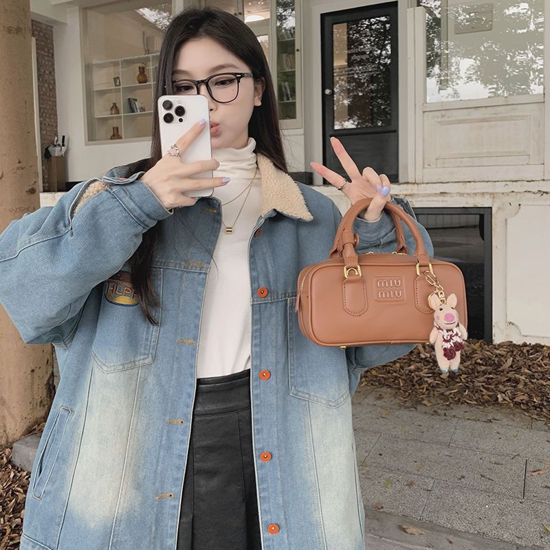 Women's Retro Color Block Denim Cardigan Jacket