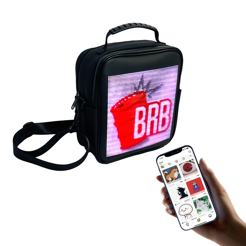 Square LED Outdoor Mobile Advertising Backpack