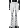 Design Mesh Stitching Lace Micro-transparent Culottes