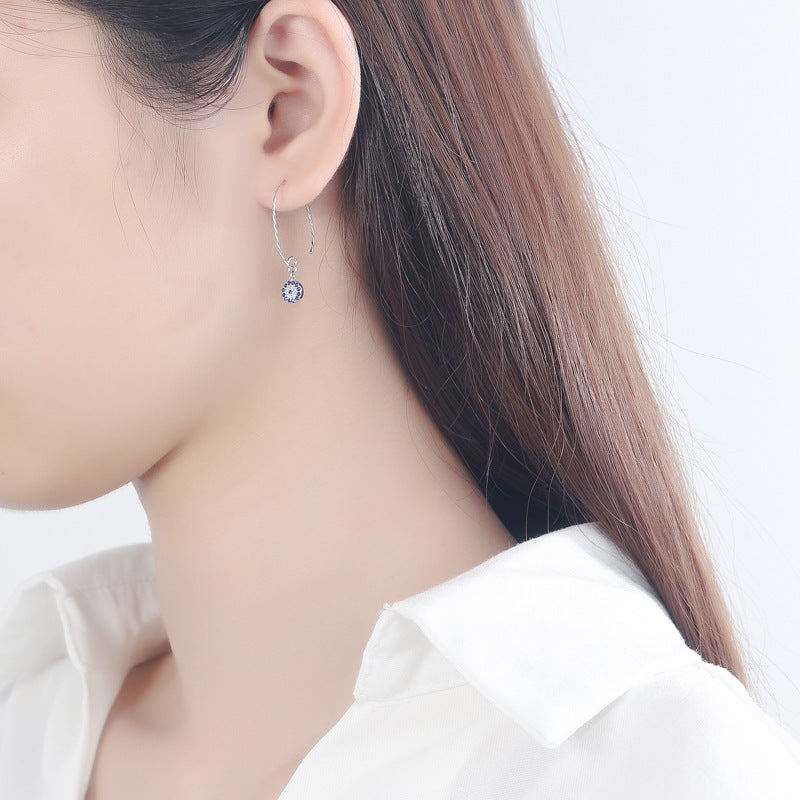 Korean Sterling Silver Needle Earrings