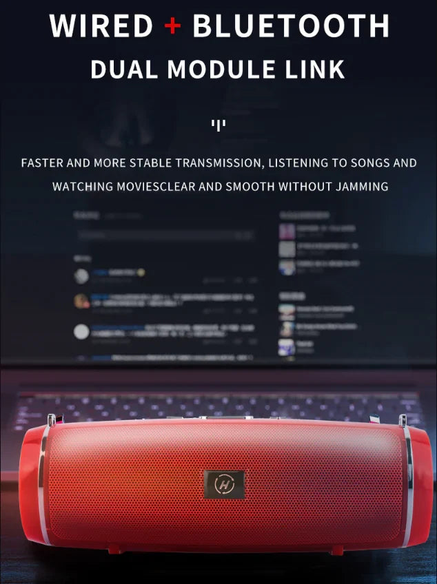 Bluetooth 5.1 Speaker Wireless Waterproof Outdoor Stereo LOUD