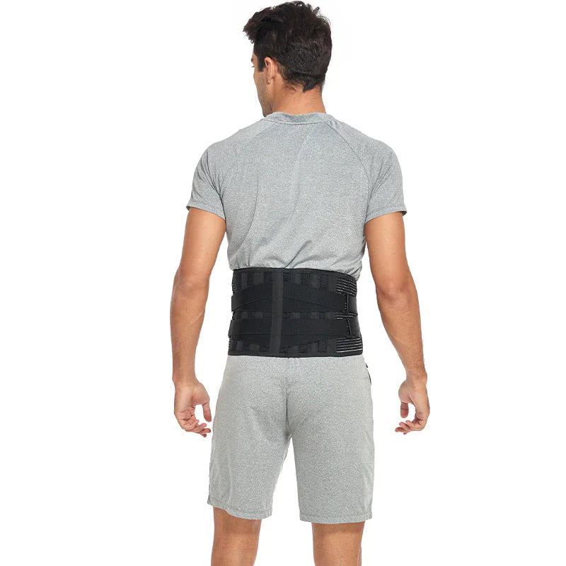 Adjustable Lower Back Brace Lumbar Support Waist Belt Men Pain