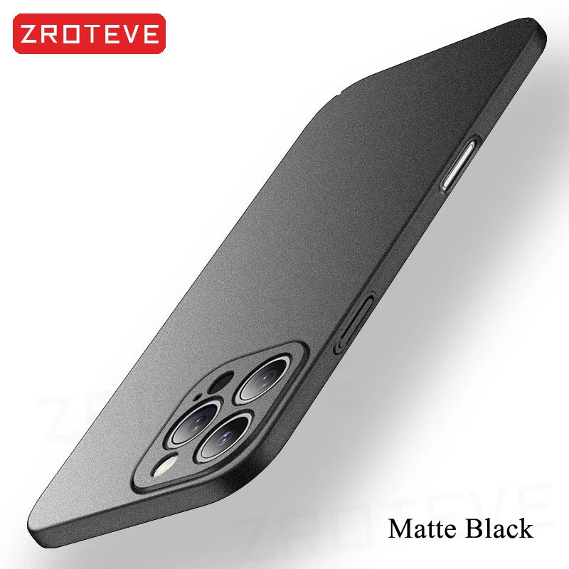 For iPhone 18 17 16 Pro Max 17e 16e 15 14 Plus 13 Mini Case ZROTEVE Ultra Slim Matte Hard PC Cover For IPhone17 Air Phone Case