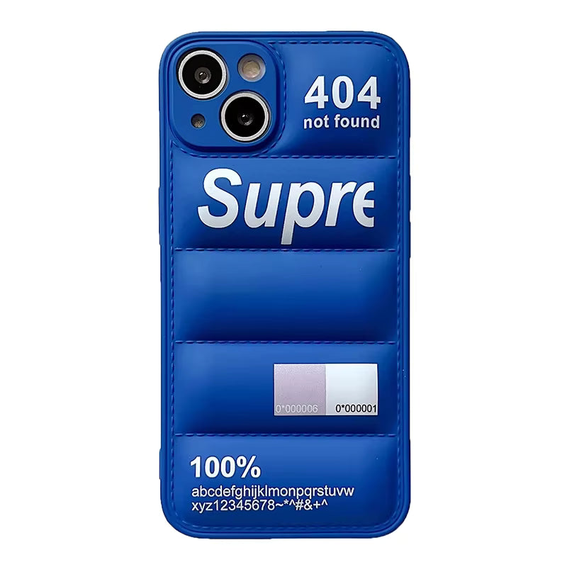Fashion Down Jacket Puffer Case for iPhone 18 17 Pro Max 16 15 14 Plus 13 12 11 Original Lovely Silicone i Phone Cover Etui