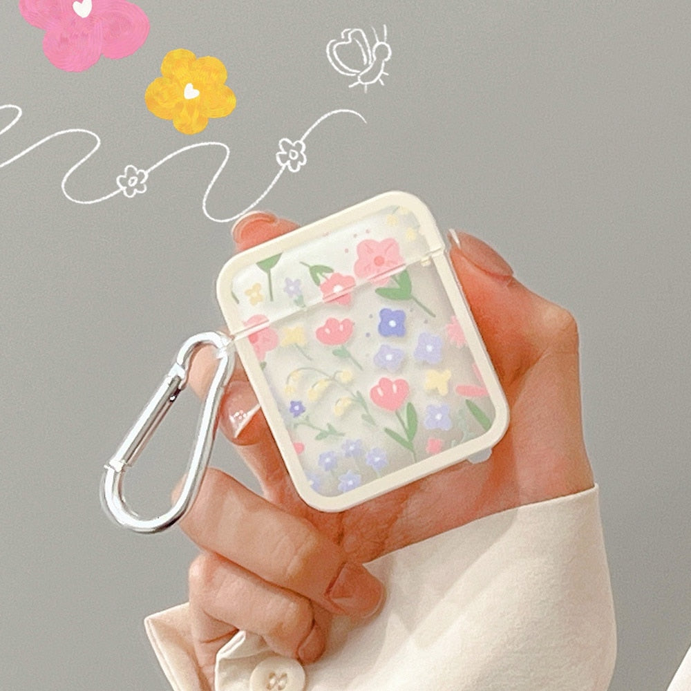 Pastel Flowers AirPods Case