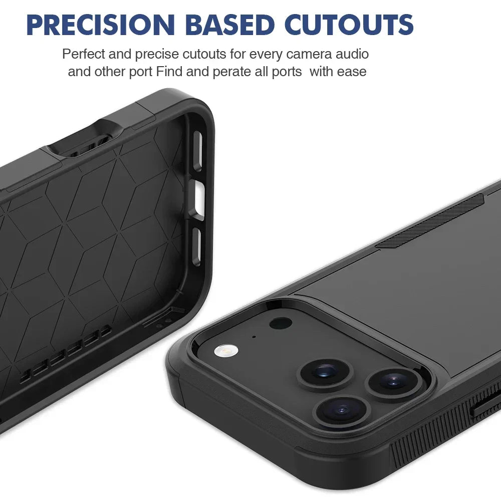 Heavy Duty Military Grade Armor Phone Case For IPhone 17E 16 15 14 Plus 13 Pro Max Otter Tough Box Hard Shockproof Protect Cover