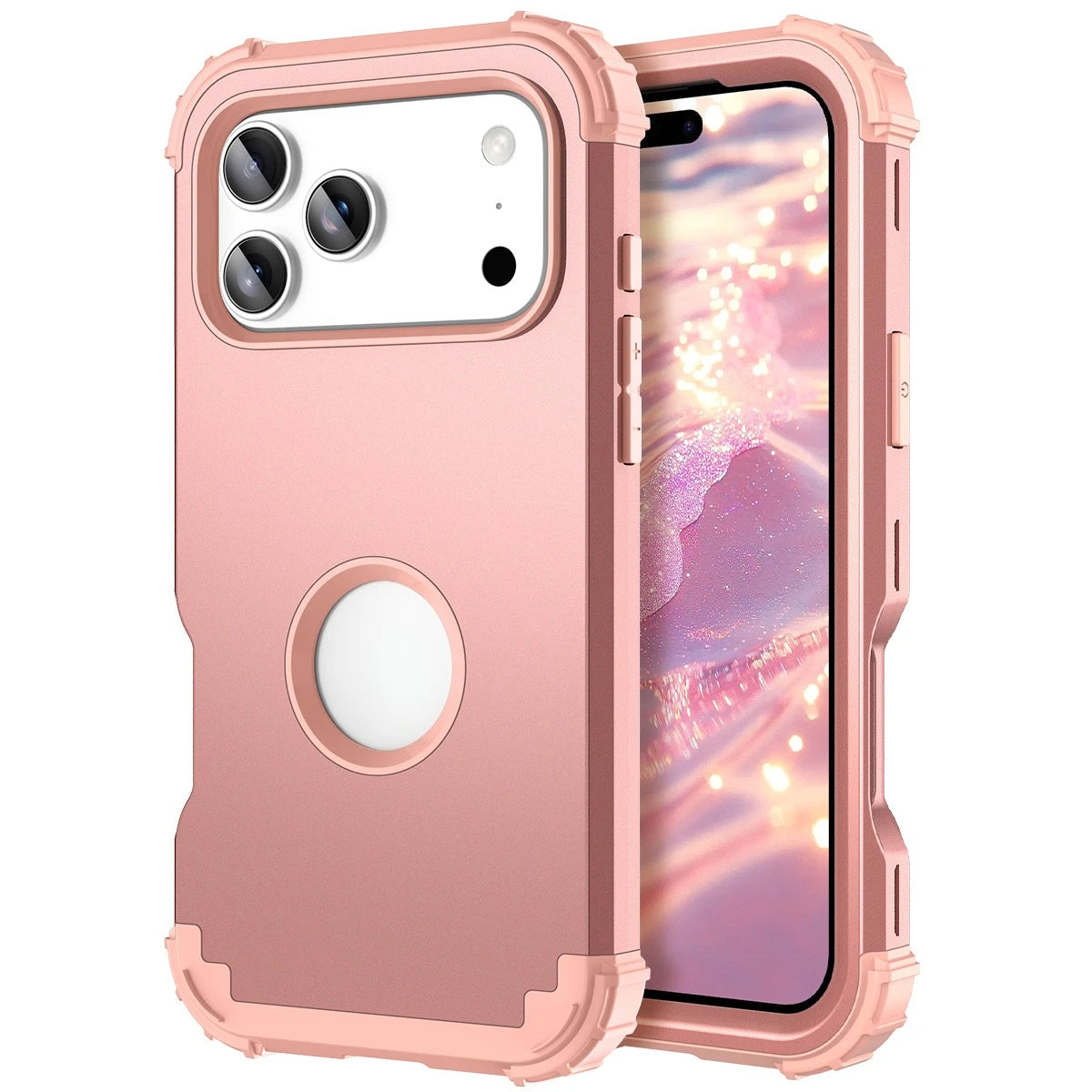 Heavy Duty Hybrid Armor Defender Phone Case For iPhone 17 16 15 14 13 Pro Max Plus Air 16E 360 Full Shockproof Protective Cover
