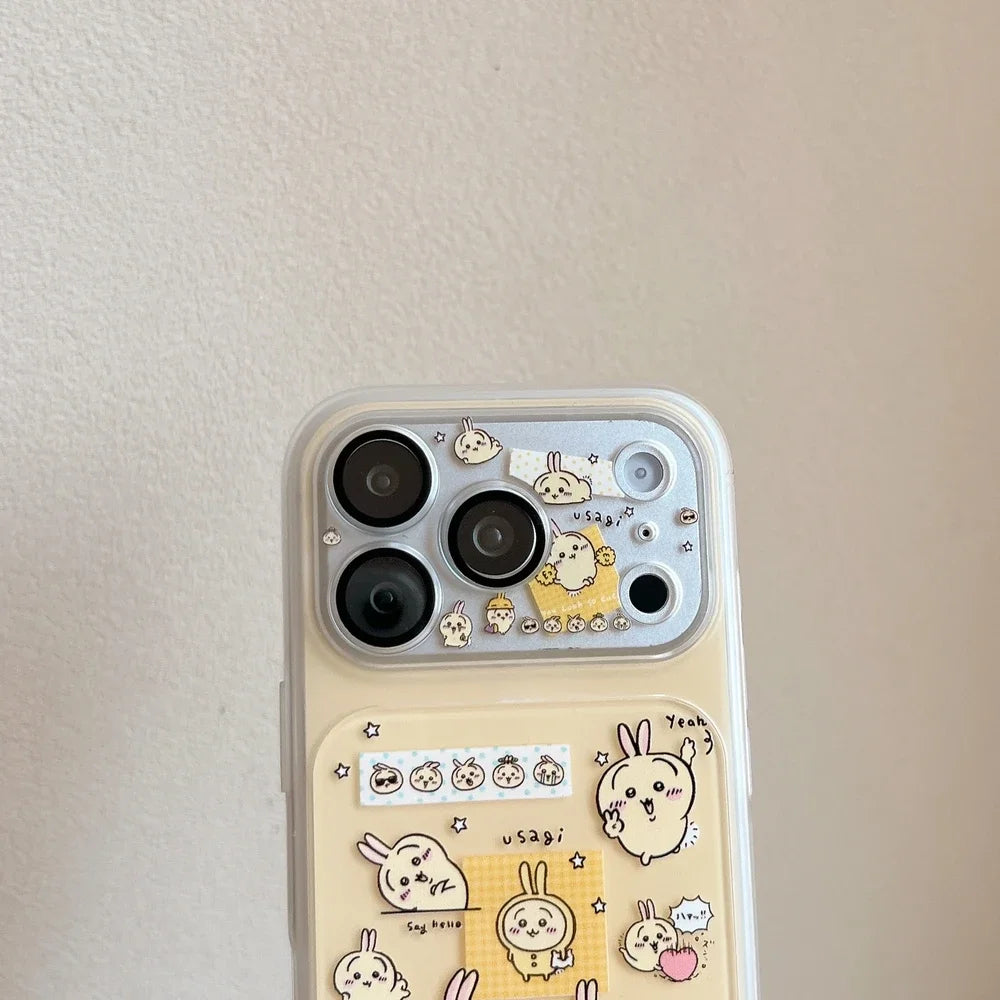Cute Cartoon Janpan Anime Chiikawa Hachiware Usagi Phone Case For iPhone 17 16 15 14 13 Pro Max Cases Shockproof Hard Cover