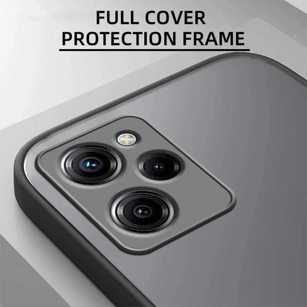 Matte Armor Case for Xiaomi Redmi Note 12 Turbo 13 11 10 Pro Plus  4G 5G Shockproof Bumper Phone Cover on Redmi 12 12C Cover
